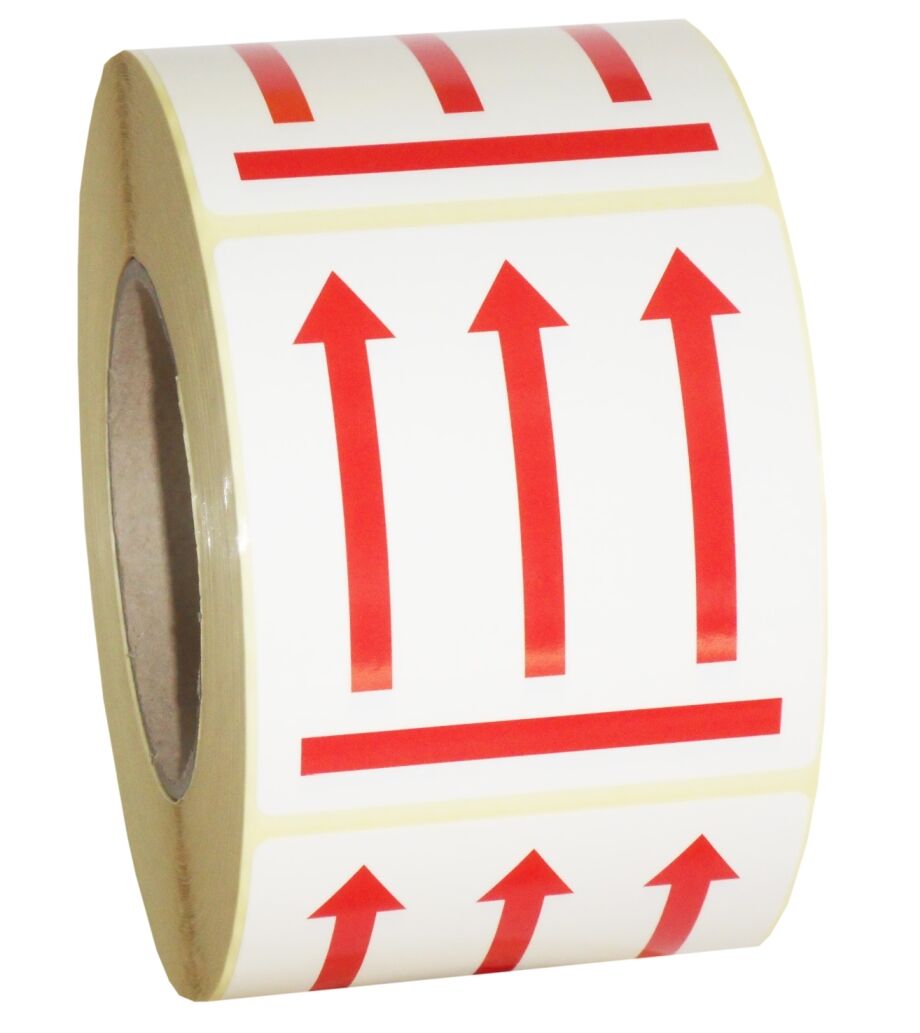 Etykiety STRZAŁKI naklejki GÓRA/DÓŁ STRZAŁKA 1000 szt. PRODUCENT