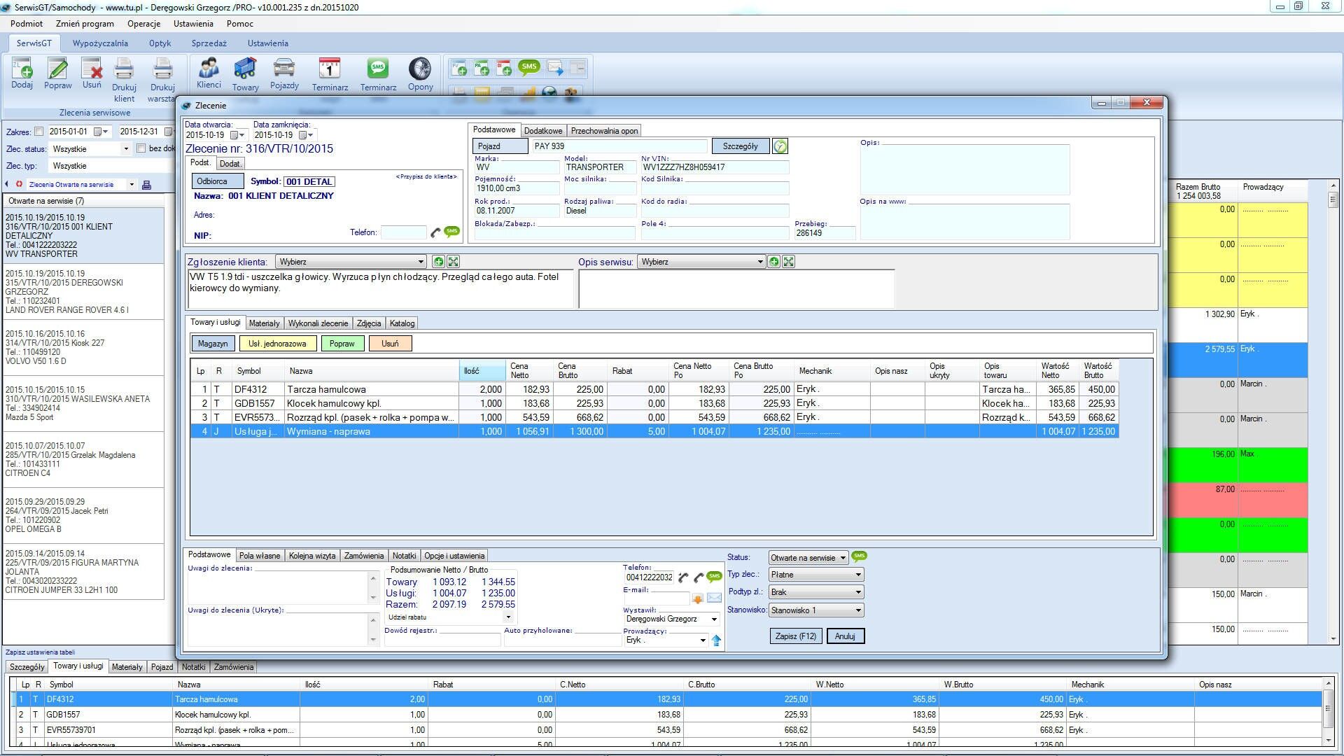 SERWIS GT2 STANDARD Samochodowy - 3 stanowiska - obrazek 2