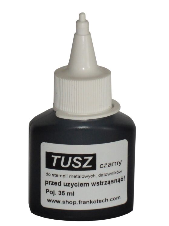 Tusz olejowy 35 ml do stempli metalowych czarny