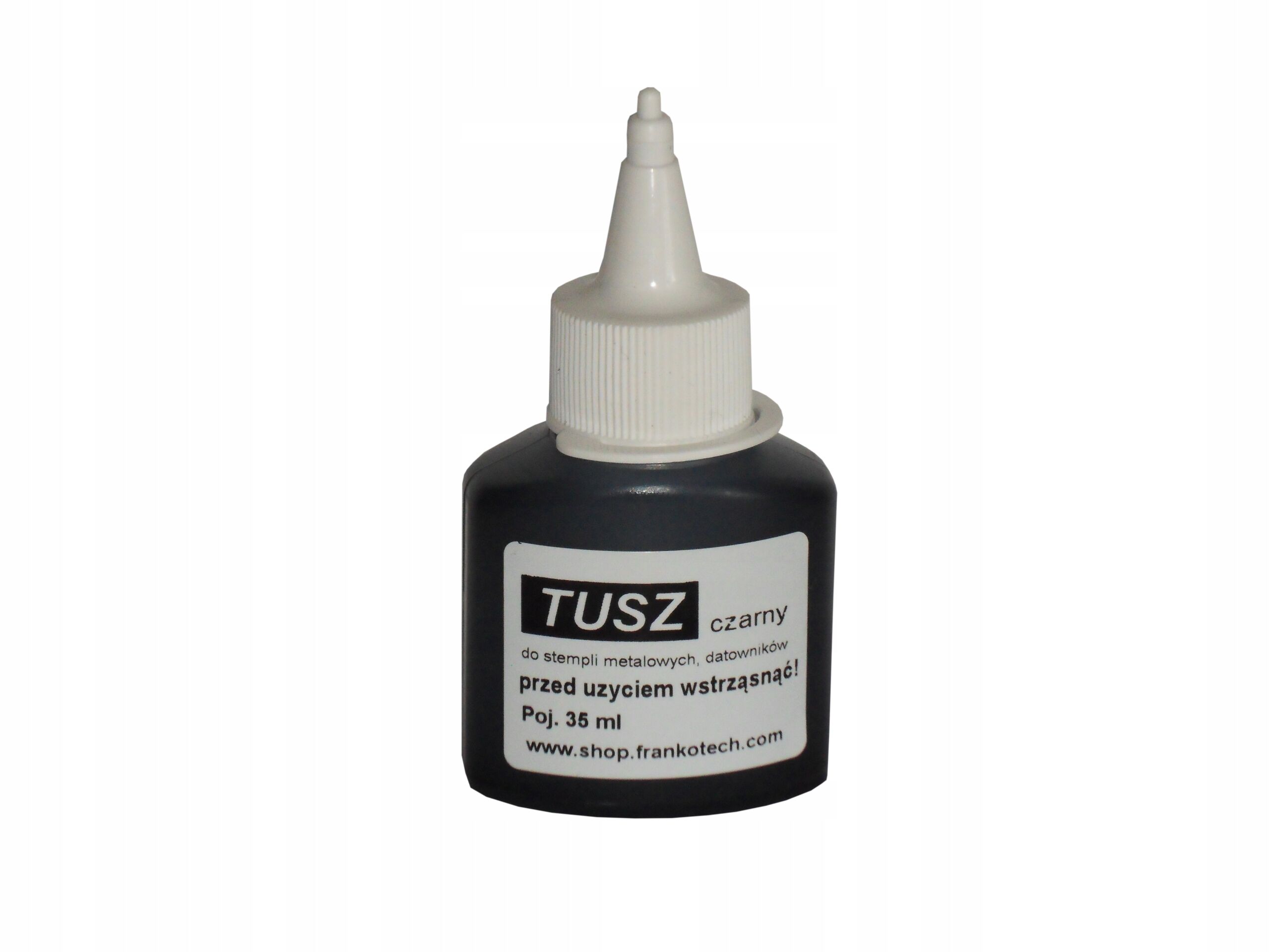 Tusz olejowy 35 ml do stempli metalowych czarny - obrazek 5